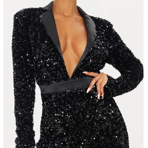 Black sequins jumpsuit - Picture 7 of 7